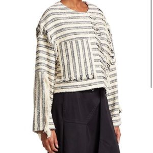 Phillip Lim Fringe Stripe Sweater